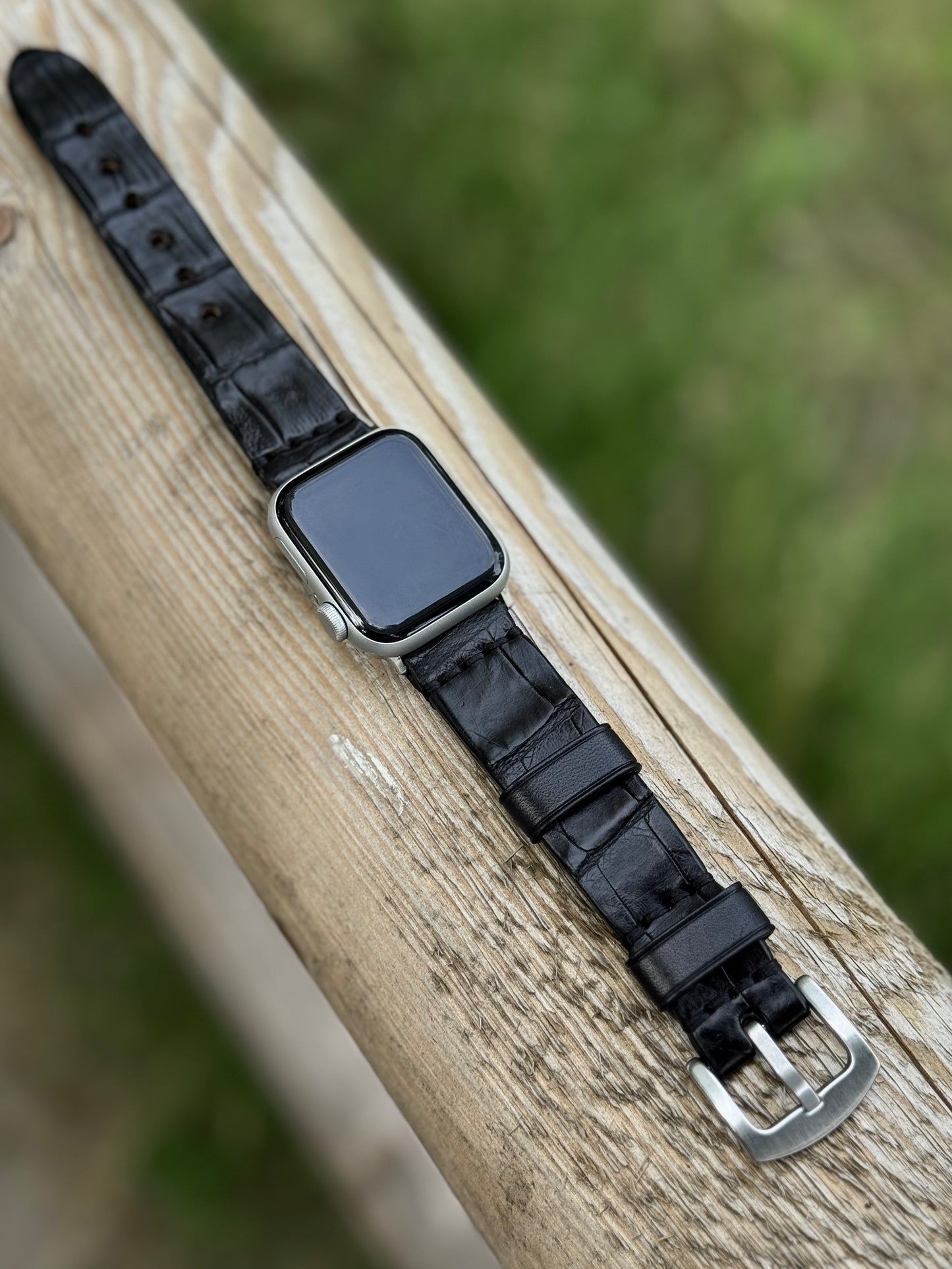 Crocodile Leather Apple Watch Band