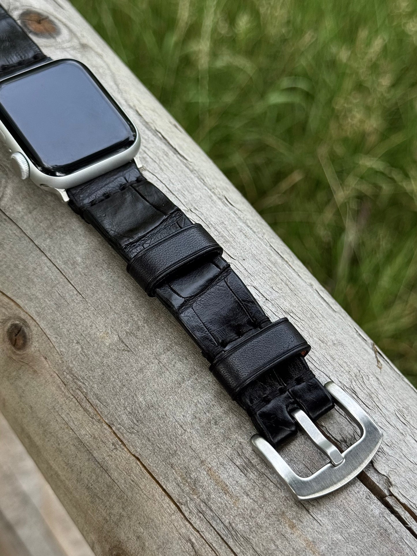 Crocodile Leather Apple Watch Band