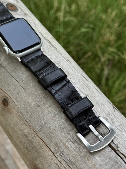 Crocodile Leather Apple Watch Band