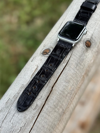 Crocodile Leather Apple Watch Band