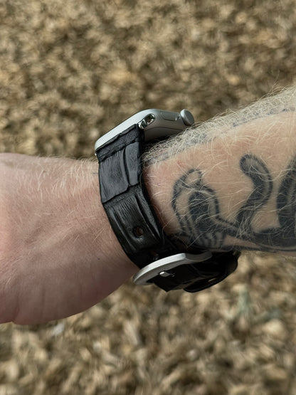 Crocodile Leather Apple Watch Band