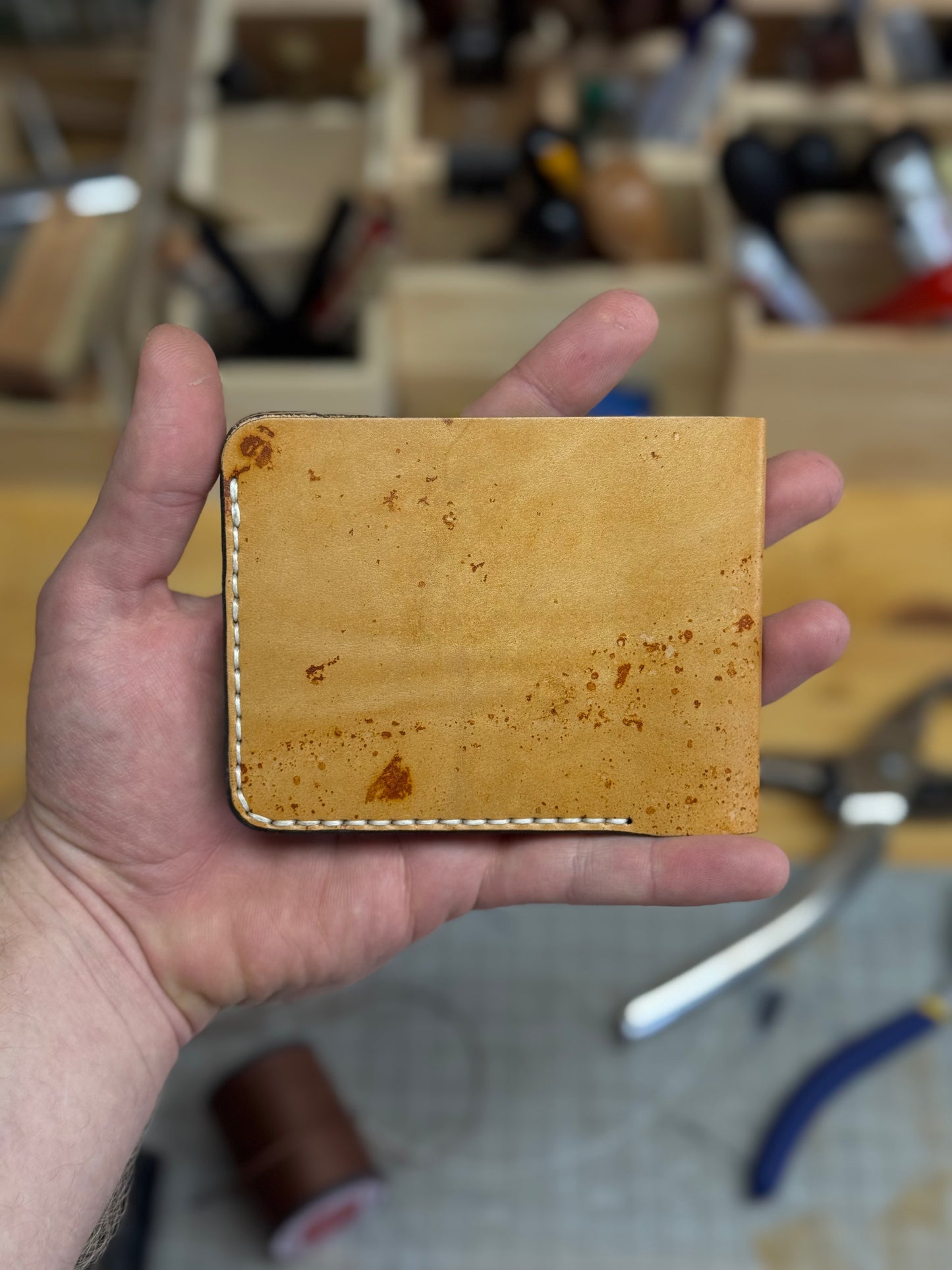 Leather wallet Belford | Unique Hand Dyed