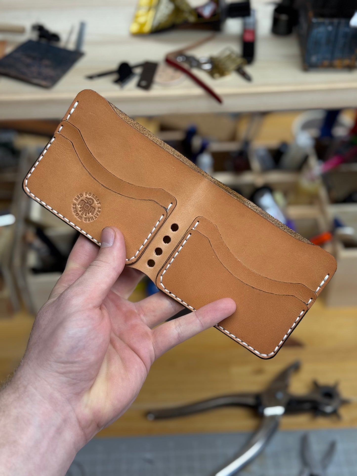 Leather wallet Belford | Unique Hand Dyed