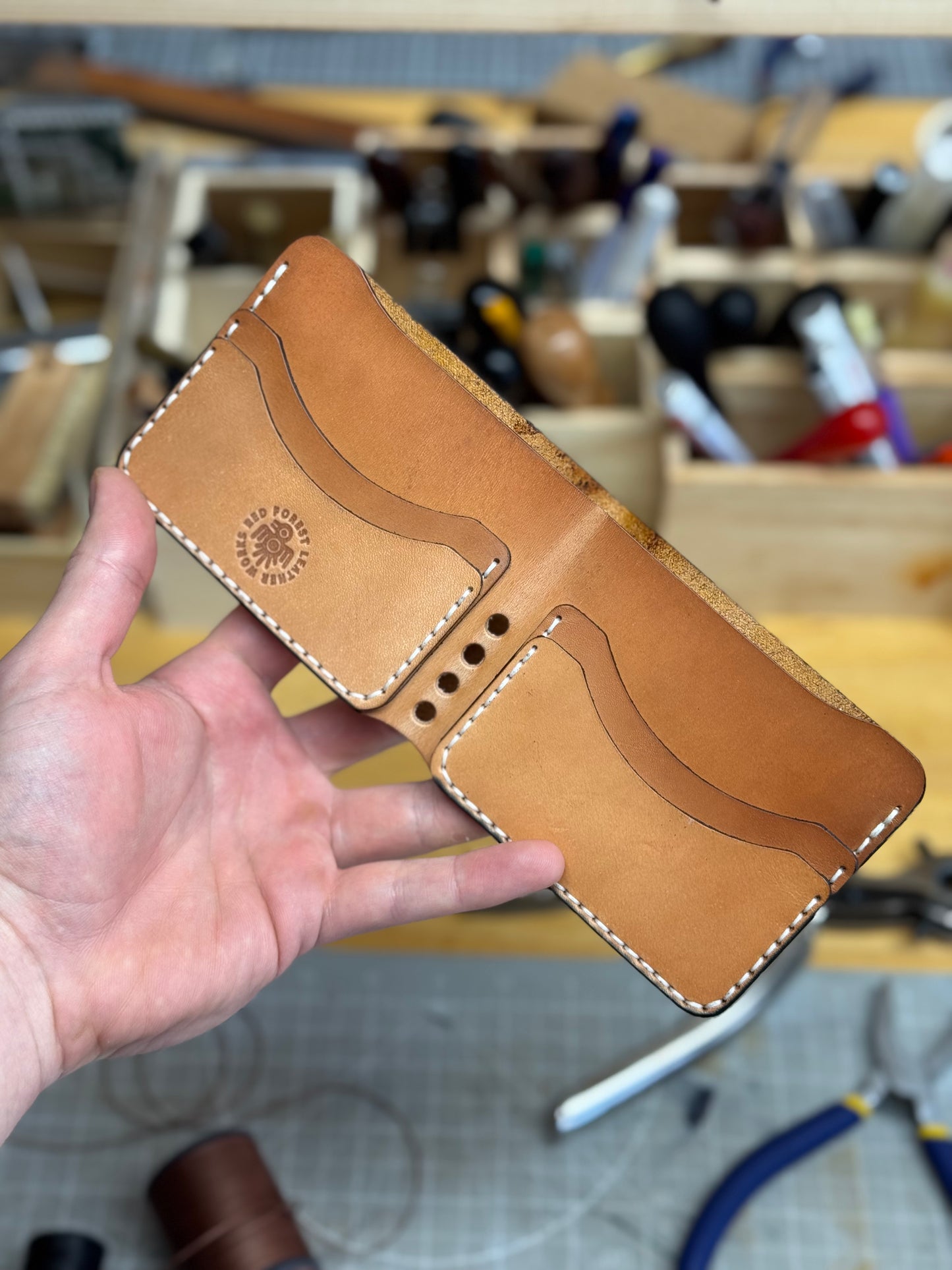 Leather wallet Belford | Unique Hand Dyed