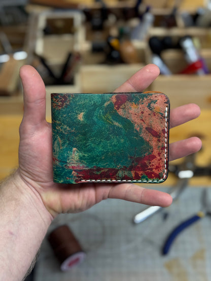 Leather wallet Belford | Unique Hand Dyed
