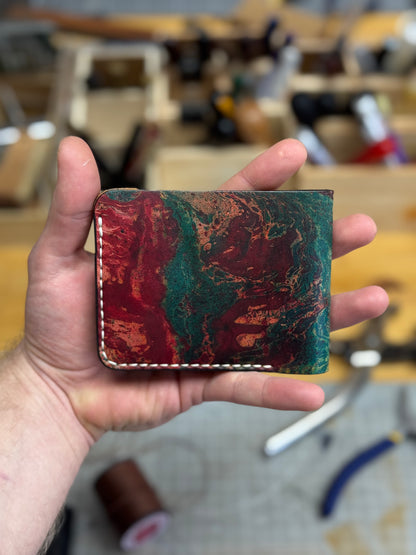 Leather wallet Belford | Unique Hand Dyed