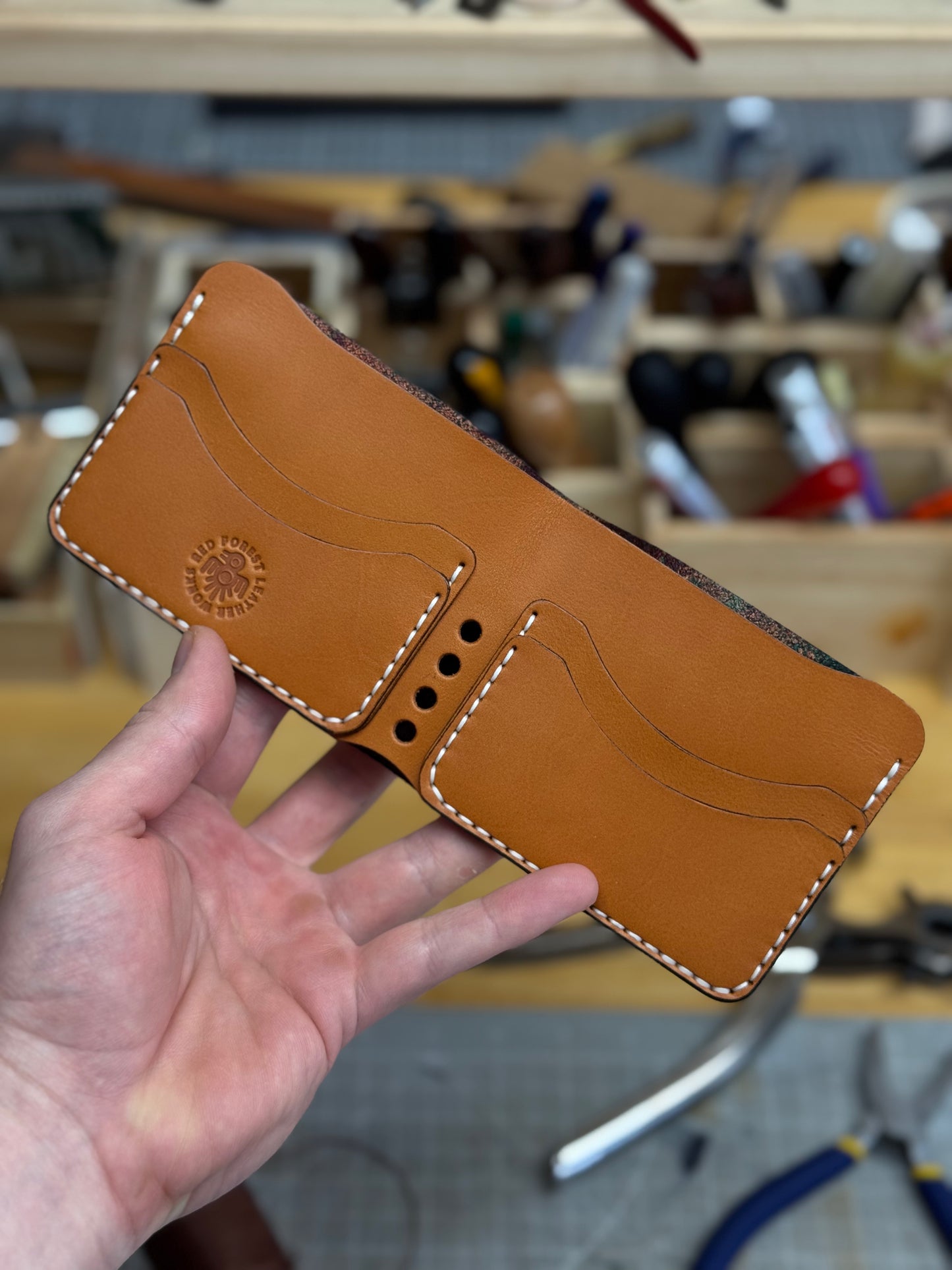 Leather wallet Belford | Unique Hand Dyed