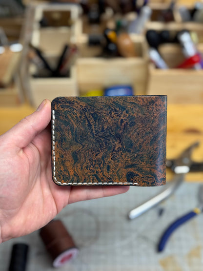Leather wallet Belford | Unique Hand Dyed