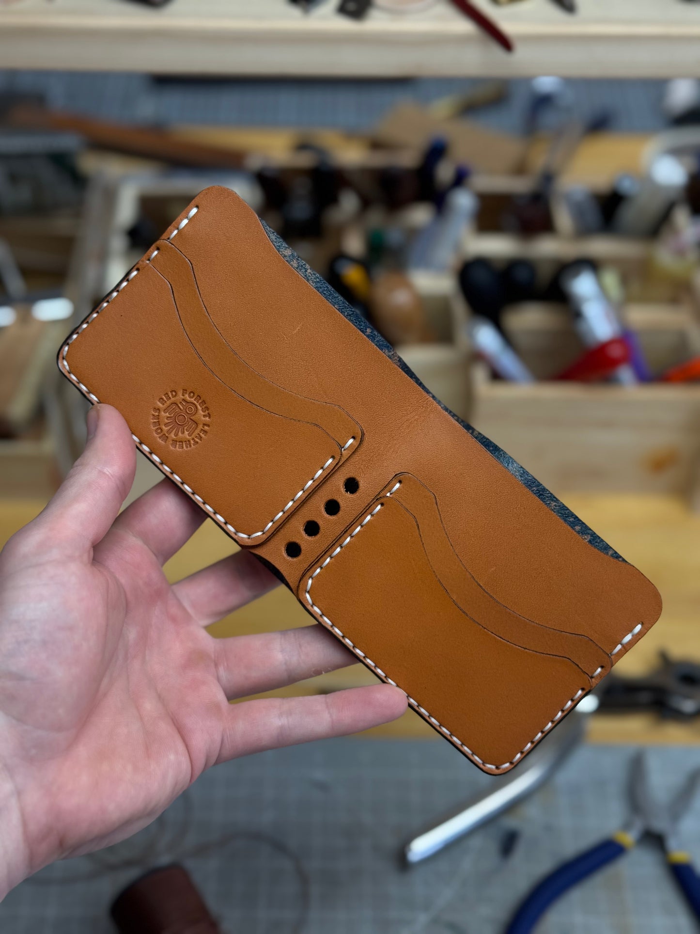 Leather wallet Belford | Unique Hand Dyed