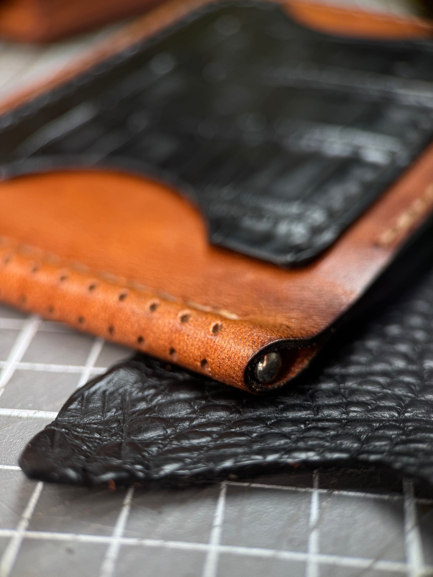 Crocodile Leather Money Clip