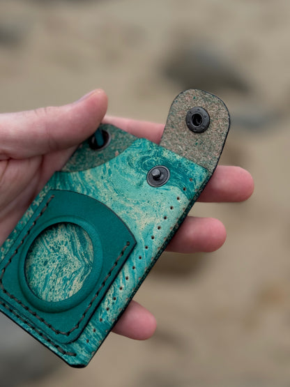 Leather Cardholder with Coin Pocket | Hand-Dyed Finish