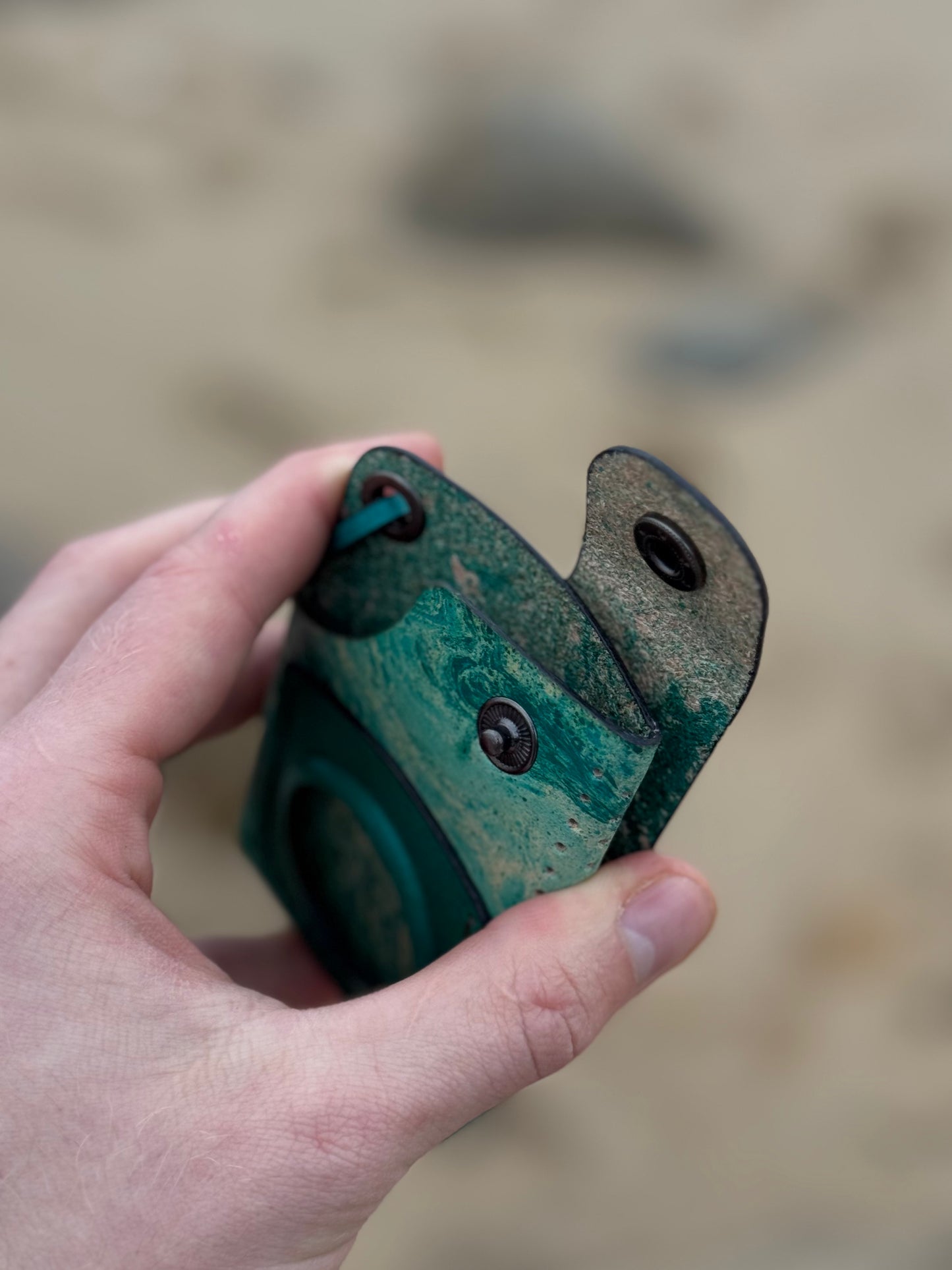 Leather Cardholder with Coin Pocket | Hand-Dyed Finish