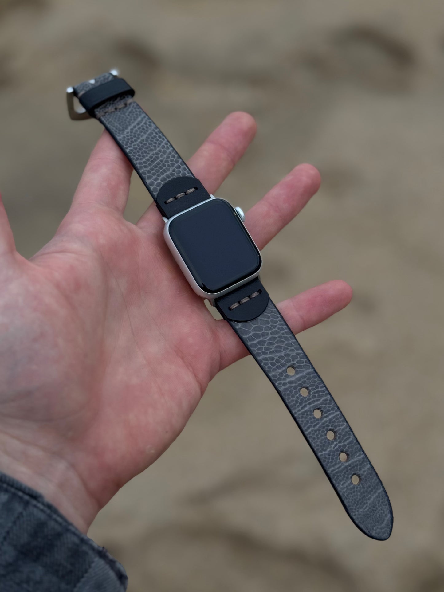 Ostrich Leather Apple Watch Band