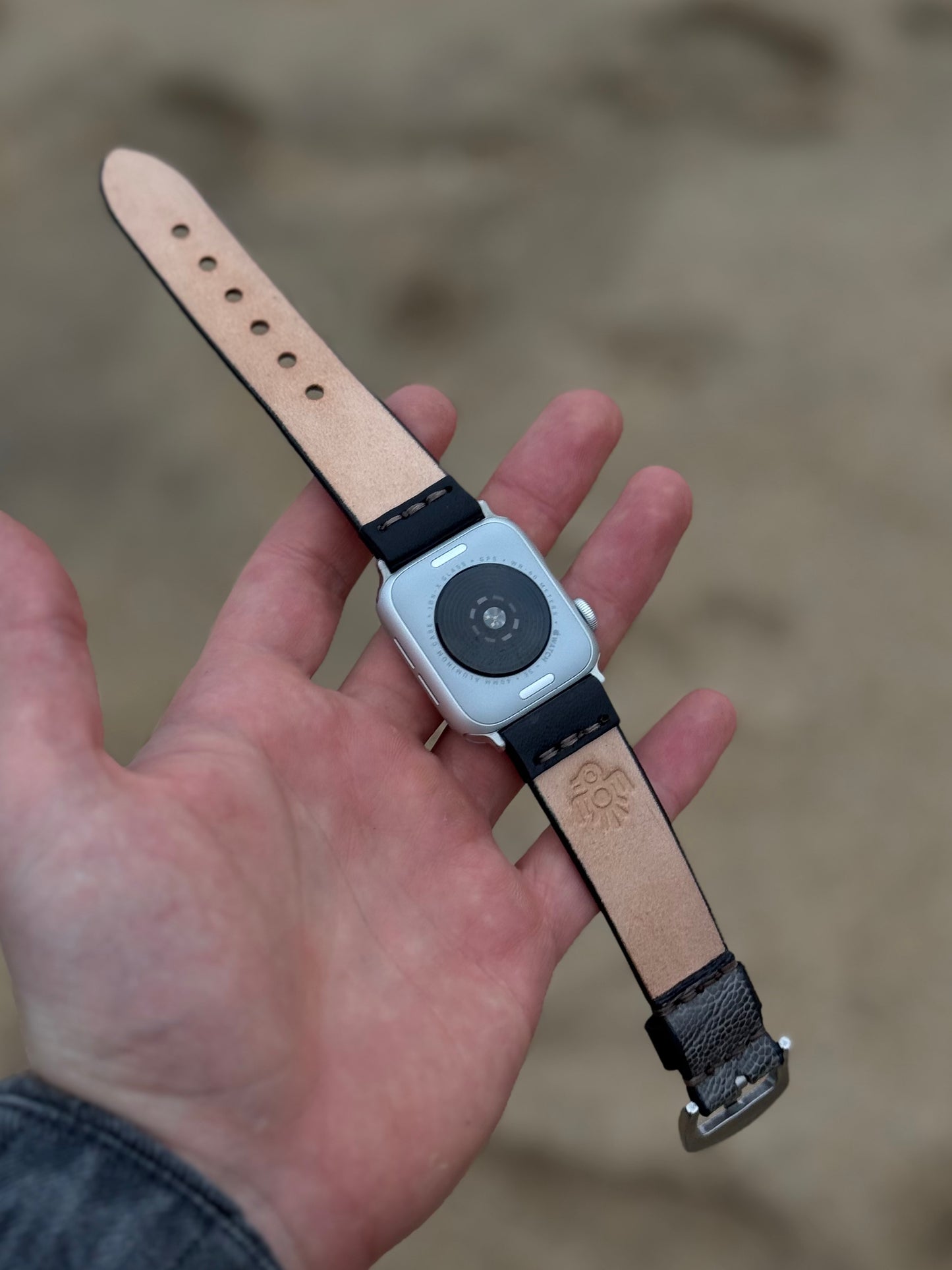 Ostrich Leather Apple Watch Band