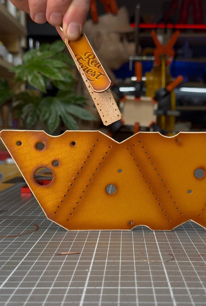 Leather Cheese Keychain Pouch | Coin Bag