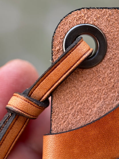 Cotto Leather Cardholder Coin  with Skeleton embossing