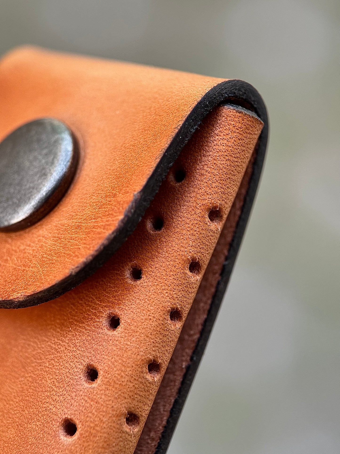 Cotto Leather Cardholder Coin  with Skeleton embossing