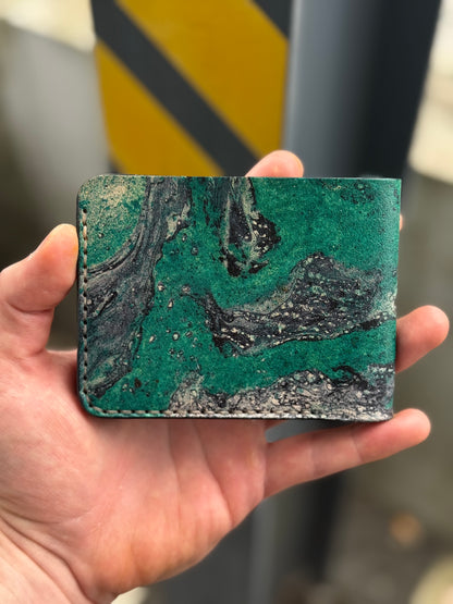 Leather wallet Belford | Unique Hand Dyed