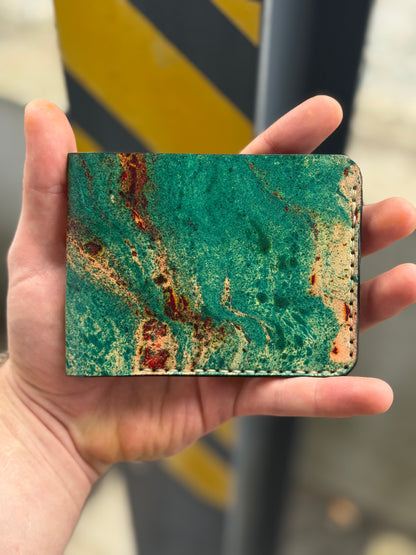 Leather wallet Belford | Unique Hand Dyed