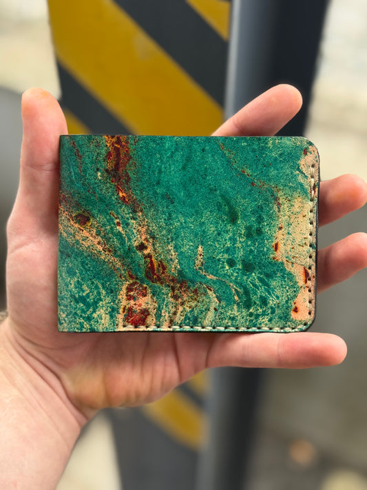 Leather wallet Belford | Unique Hand Dyed
