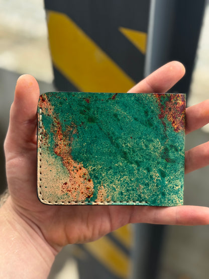 Leather wallet Belford | Unique Hand Dyed