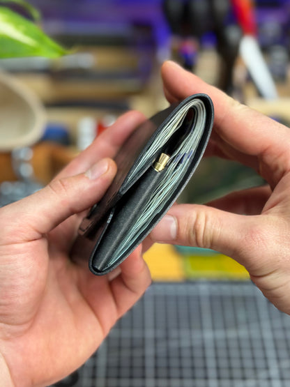 Large Capacity Leather Wallet for Cash | Handmade Bifold Wallet with Extra Bill Compartments