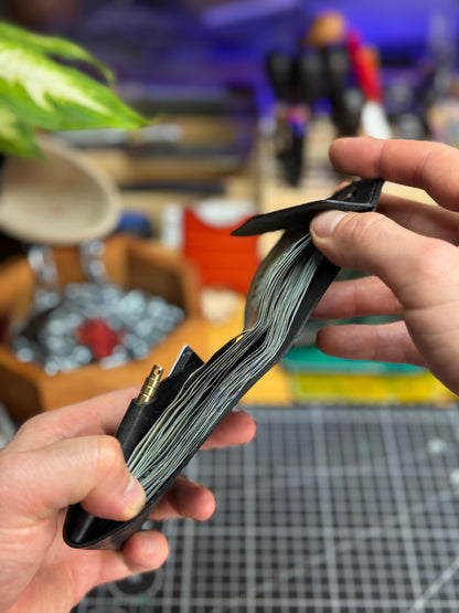 Large Capacity Leather Wallet for Cash | Handmade Bifold Wallet with Extra Bill Compartments