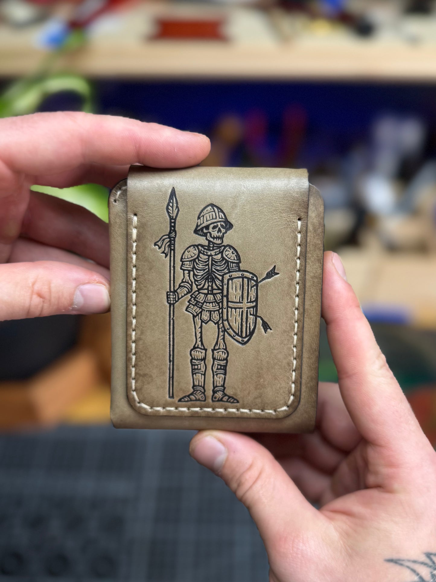 Olive Leather Wallet | Upgraded Classic Design