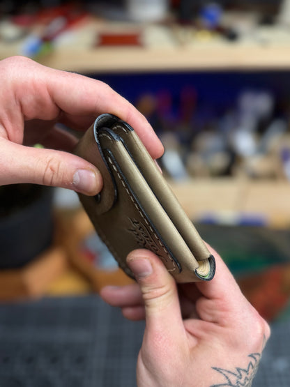 Olive Leather Wallet | Upgraded Classic Design